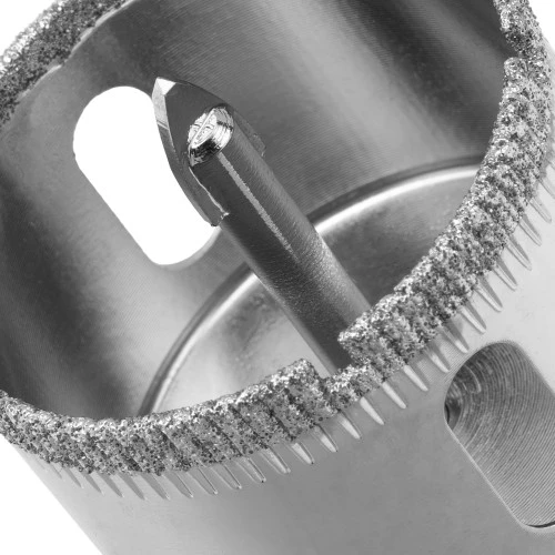 Сверло по керамической плитке и стеклу, 40 х 55 мм, шестигранный хвостовик, с центрующим сверлом Сибртех