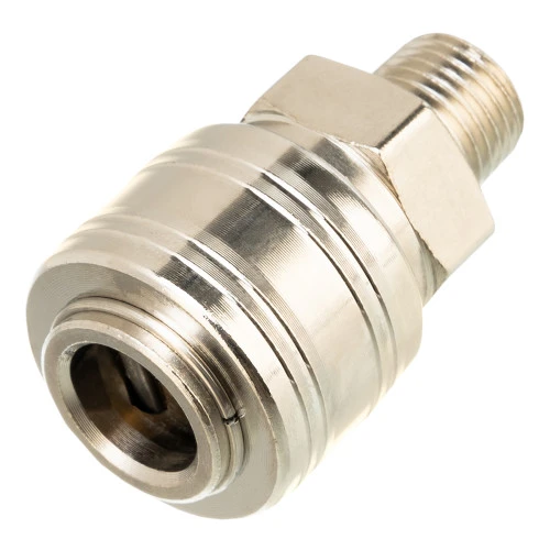 Муфта универсальная быстросъемная ("мама") 1/4, внешняя резьба, 2 шт, Stels