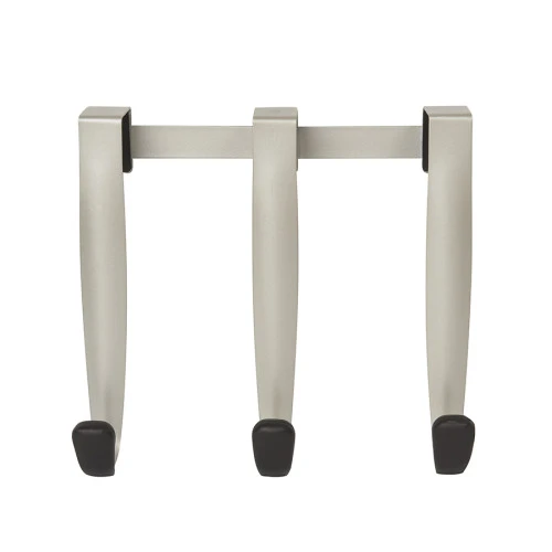 Вешалка надверная schnook, 23 см, черная-никель, 3 крючка