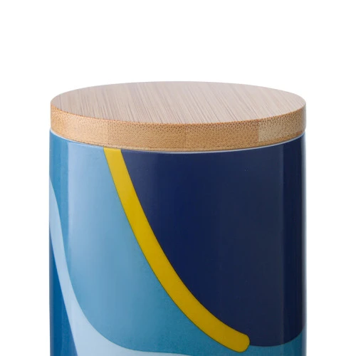 Банка для хранения синего цвета с авторским принтом из коллекции freak fruit, 275мл