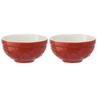 Набор пиал birds of paradise, 190 мл, красные, 2 шт.