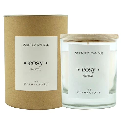 Свеча ароматическая the olphactory, cosy, santal, 40 ч