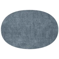 Салфетка подстановочная овальная двухсторонняя fabric, синяя