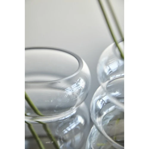 Ваза swell, 22 см, прозрачная