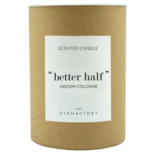 Свеча ароматическая the olphactory, better half, groom cologne, 40 ч