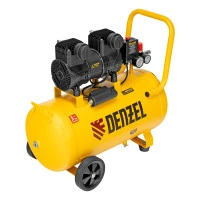 Компрессор безмасл. малошумный DLP-1500/50, 1,5 кВт,50 л, 2850 об/мин, 250 л/мин Denzel