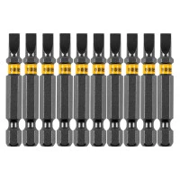 Бита SL5,0х50, сталь S2, шестигранный профиль, 10 шт. Е 6,3 Denzel