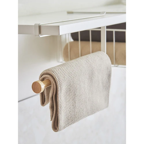 Набор из двух кухонных вязаных полотенец из коллекции essential, темно-серое/бежевое