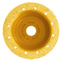 Чашка твёрдосплавная зачистная,125 мм, Плоская, среднее зерно #16// Denzel