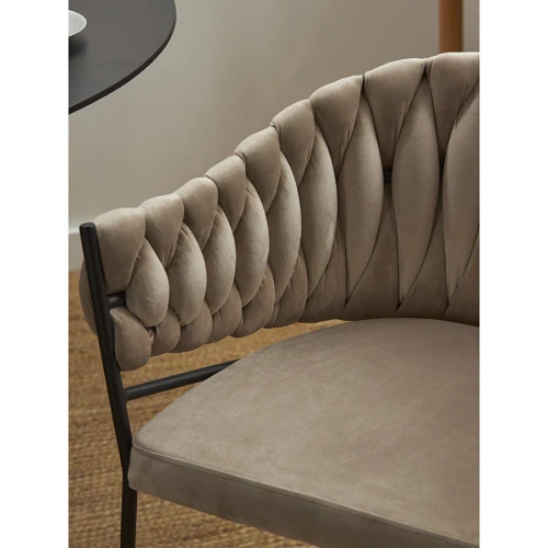 Кресло lind, велюр, бежевое