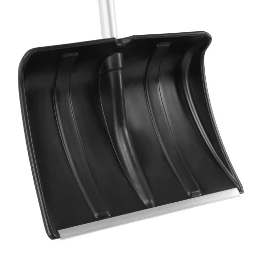 Лопата для уборки снега пластиковая, 470х350х1340 мм, алюминиевый черенок, Сибртех