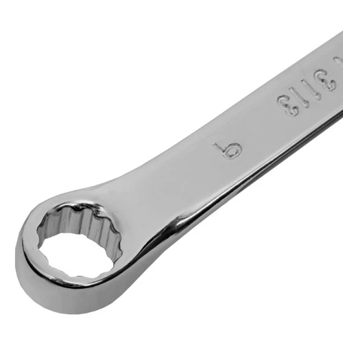 Ключ комбинированный, 9 мм, CrV, полированный хром Matrix