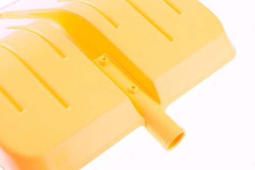 Лопата для уборки снега пластиковая, желтая, 400 х 420 мм, без черенка, Сибртех