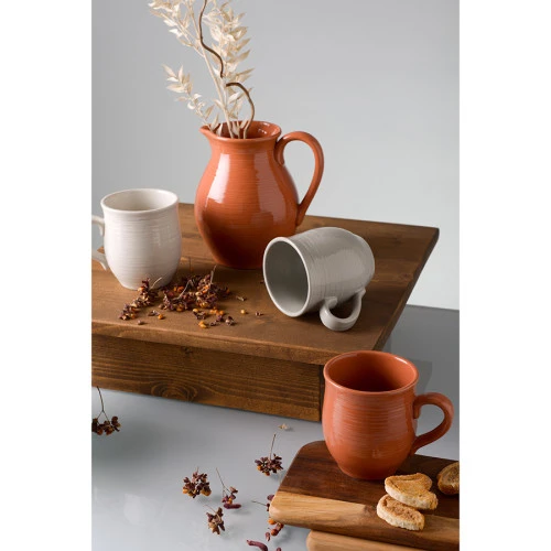 Кружка in the village, 490 мл, светло-бежевая