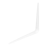 Кронштейн угловой с ребром, 300 х 350 мм, белый Сибртех