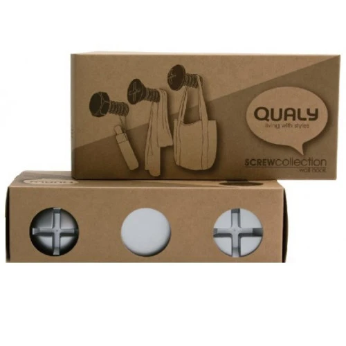 Набор вешалок screw, белые, 3 шт.