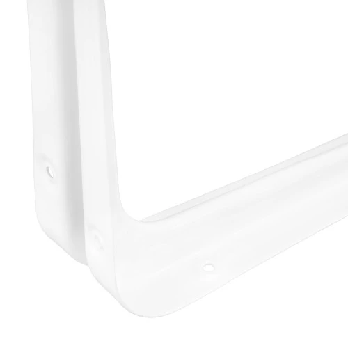 Кронштейн угловой с ребром, 350 х 400 мм, белый Сибртех