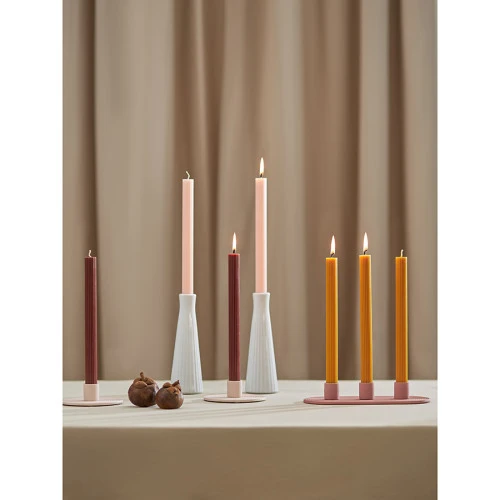 Набор из двух свечей цвета карри из коллекции edge, 24,5 см