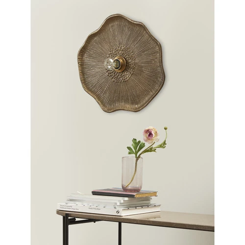 Светильник настенный wildflower, 41х46 см, античная латунь