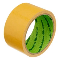 Лента клейкая двусторонняя, 50 мм х 10 м, на полипропиленовой основе Сибртех