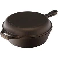 Набор сковород чугунных brasen с масляной полировкой, D25 см, 2 шт.