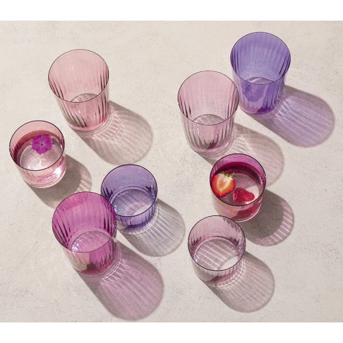 Набор низких стаканов gems, 310 мл, гранат, 4 шт.