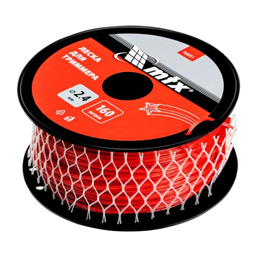 Леска для триммера звезда 2,4 мм х 160 м, на катушке MTX