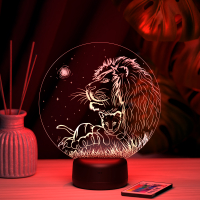 3D светильник  Светильник "Король Лев"