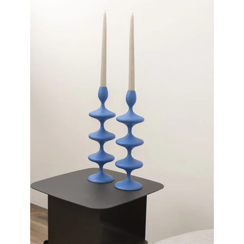Подсвечник vivlend, 38 см, синий