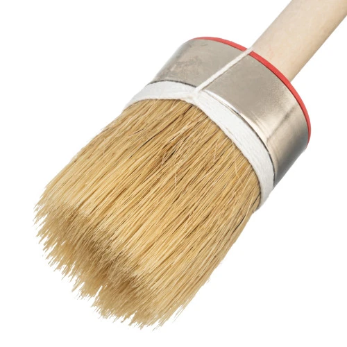 Кисть круглая, Профи №12 (45 мм) натуральная щетина, деревянная ручка MTX