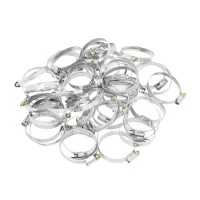 Хомуты металлические, Стандартное болтовое крепление 40-60 мм, 50 штук в упаковке, ширина 9 мм Сибртех