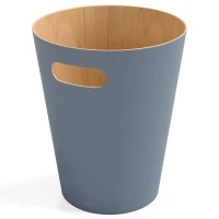 Корзина для мусора woodrow, 7,5 л, серо-голубая