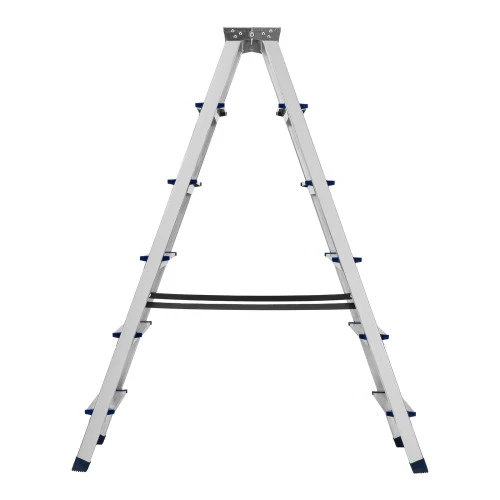 Стремянка двусторонняя 6 ступеней, алюминиевая, Сибртех