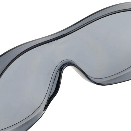 Очки защитные открытые, поликарбонатные, увеличенная дымчатая линза, регулируемые дужки Denzel