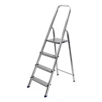 Стремянка, 4 ступени, алюминиевая, Сибртех