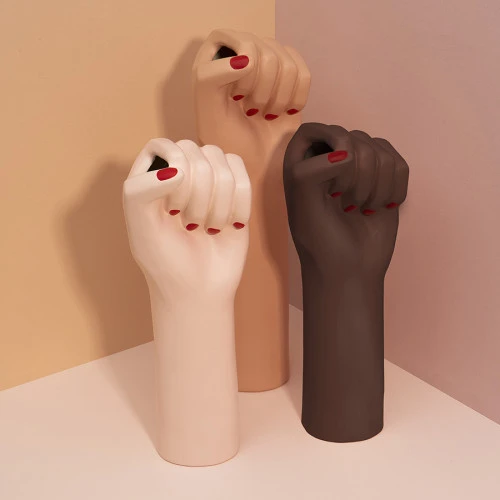 Ваза для цветов girl power, black, 27,1 см