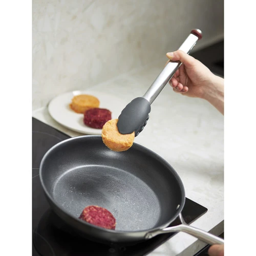 Щипцы кухонные smartchef, 33,5 см, серо-бордовые