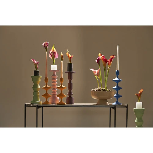 Подсвечник vivlend, 38 см, синий