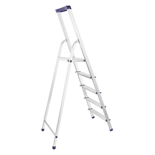 Стремянка алюминиевая с органайзером "Универсал", 5 ступеней, Сибртех