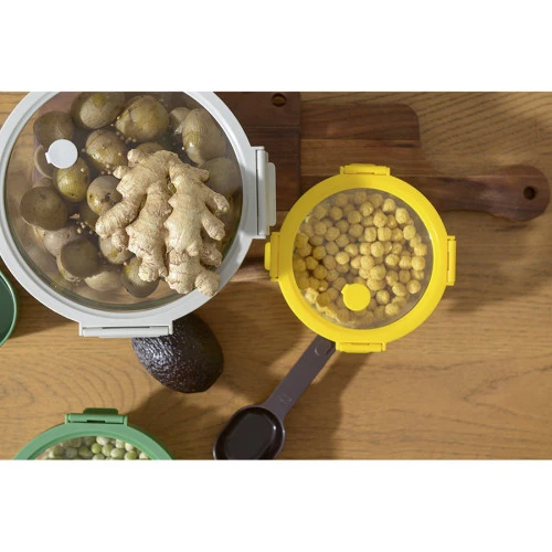 Контейнер для запекания и хранения круглый с крышкой, 400 мл, желтый