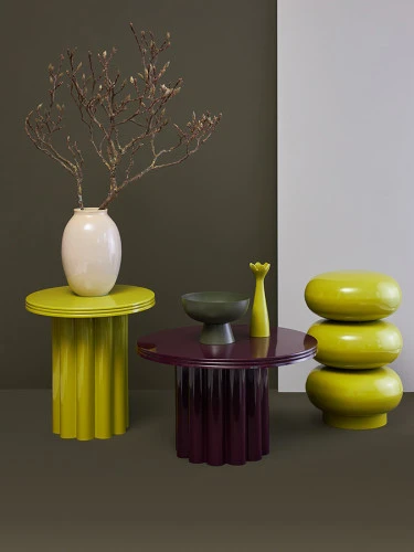 Столик приставной vivlend, D43 см, лайм