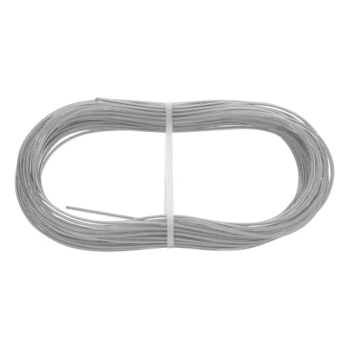 Трос металлополимерный прозрачный ПР-2.5, толщина 2.5 мм, моток 20 метров Сибртех