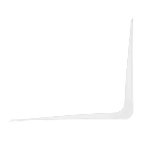 Кронштейн угловой с ребром, 125х150 мм, белый Сибртех