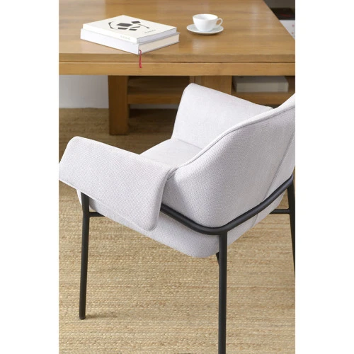 Стул aline, шенилл, светло-серый