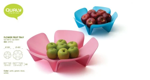 Ваза для фруктов flower, зеленая