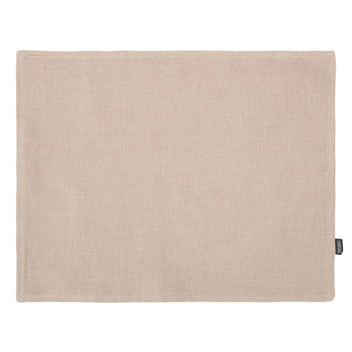 Салфетка под приборы из стираного льна бежевого цвета из коллекции essential, 35х45 см