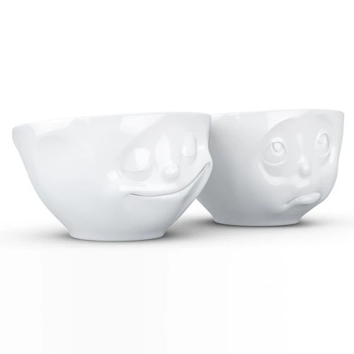 Набор чаш happy & oh please, 200 мл, белый, 2 шт.