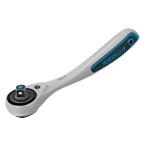 Набор торцевых головок, трещотка 120 зубьев, 1/4", CrV, 12 предметов Gross