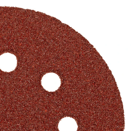 Круг абразивный на ворсовой подложке под "липучку", перфорированный, P 40, 125 мм, 5 шт Matrix