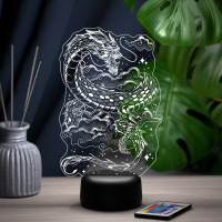 3D светильник  Светильник "Китайский дракон #3"